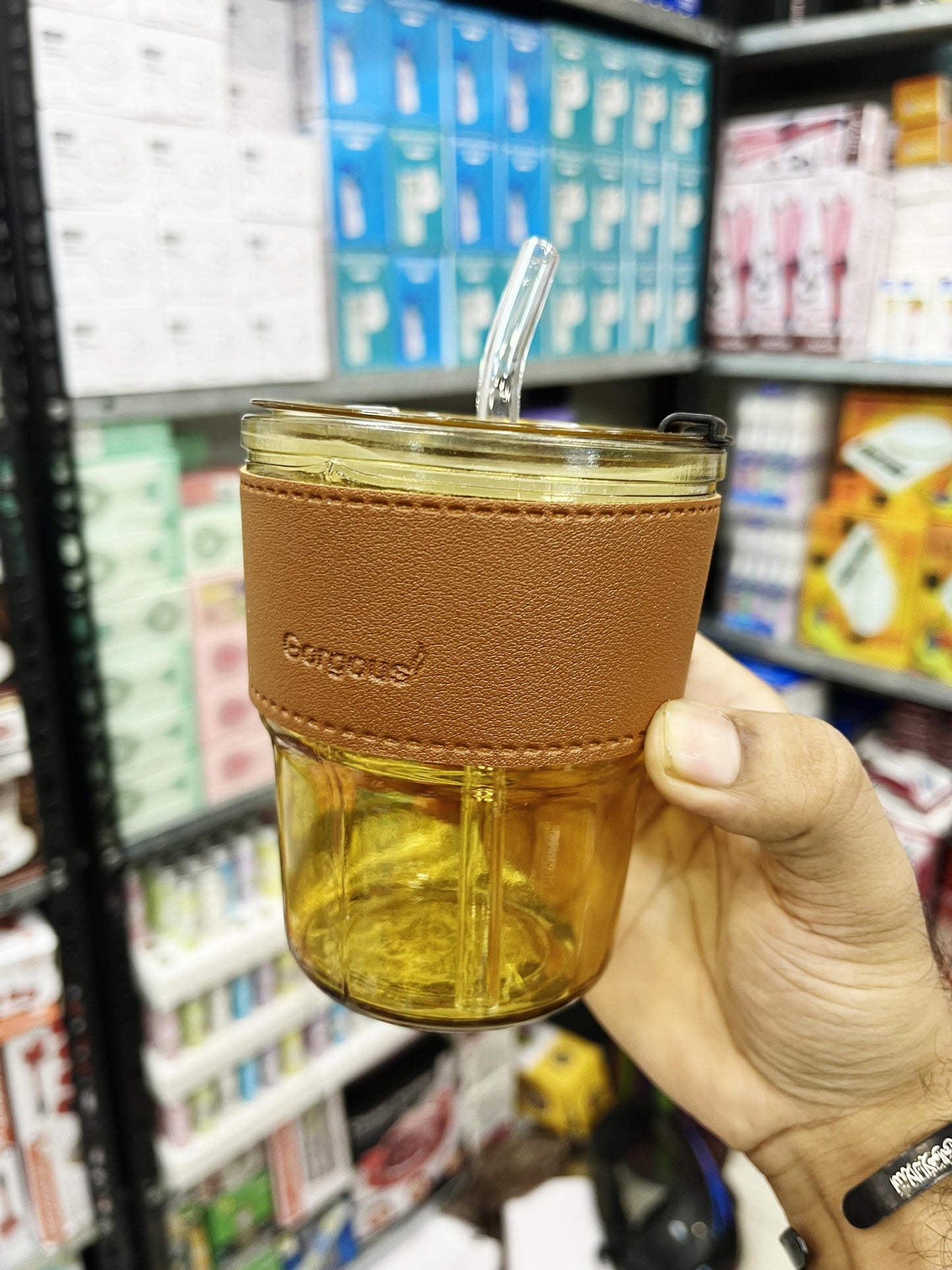 Leather Juice Cup