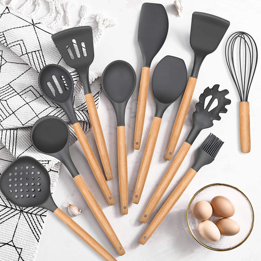 12-Piece Silicone Kitchen Utensil Set.&nbsp;
