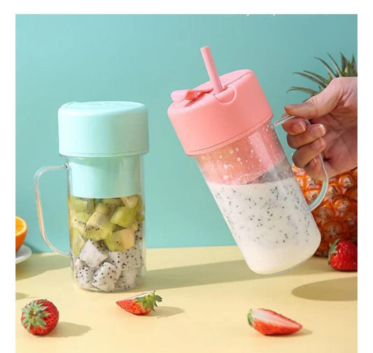 Rechargeable Mini Portable Juicer Blender – 6 Blades, 380ml